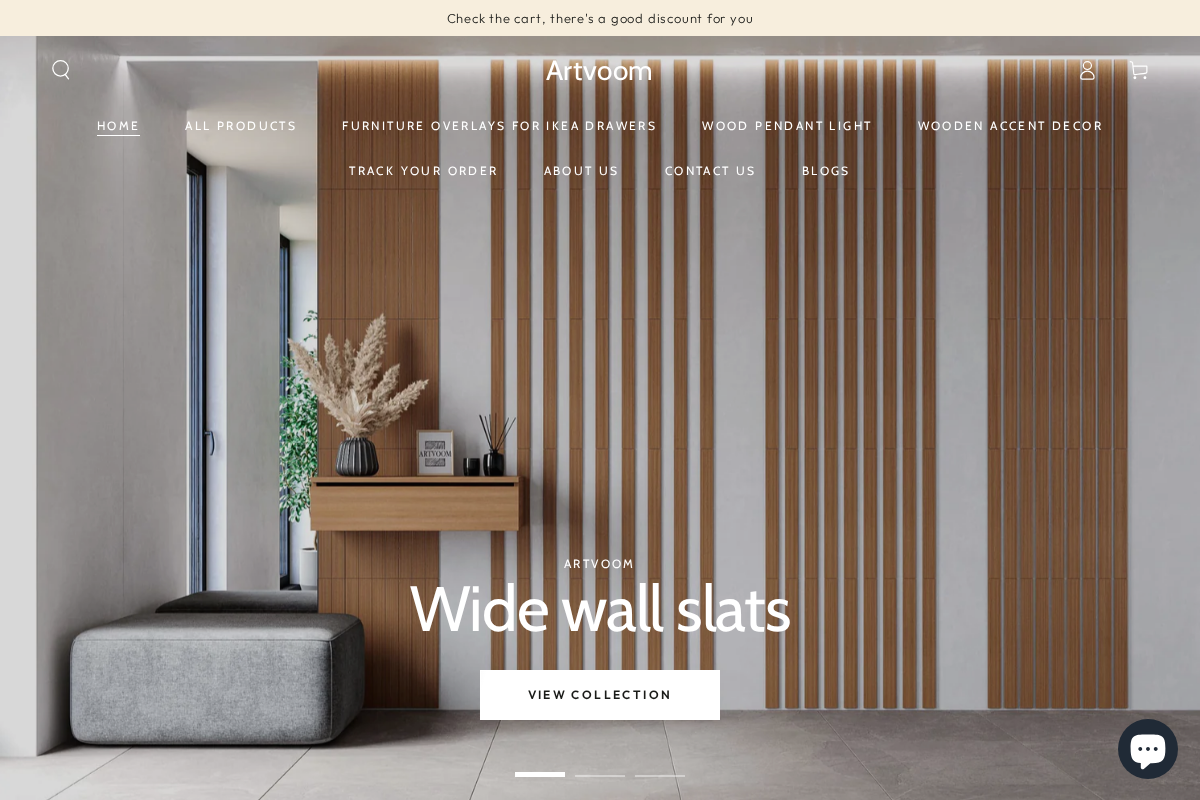 Artvoom homepage screenshot