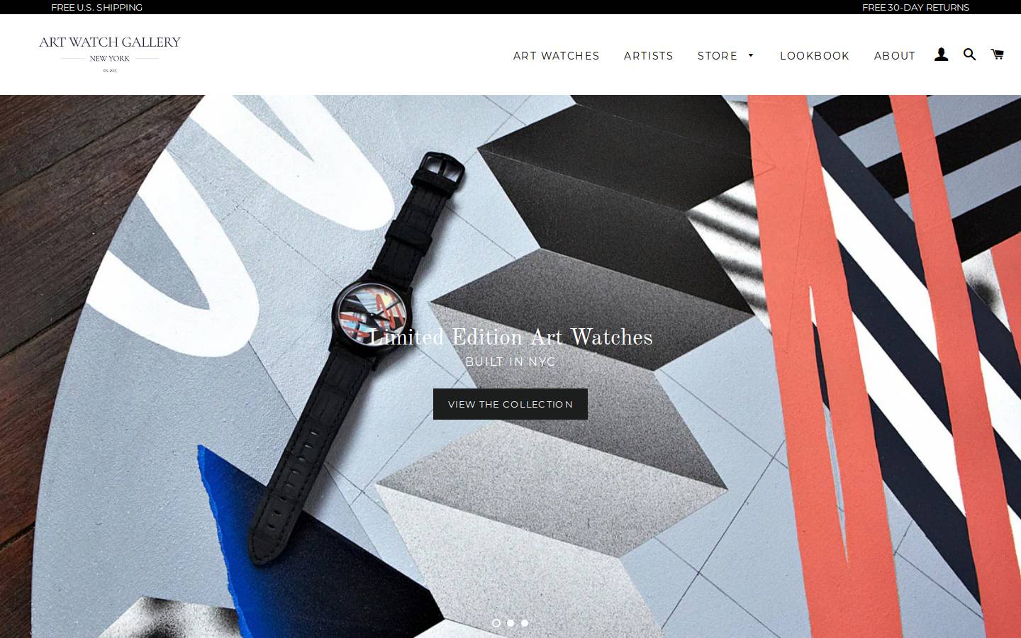artwatchgallery.com homepage screenshot