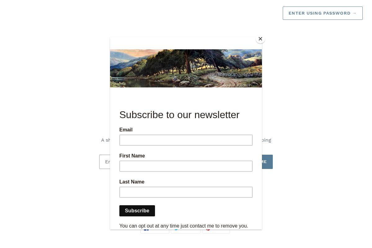 artwearelements.com homepage screenshot