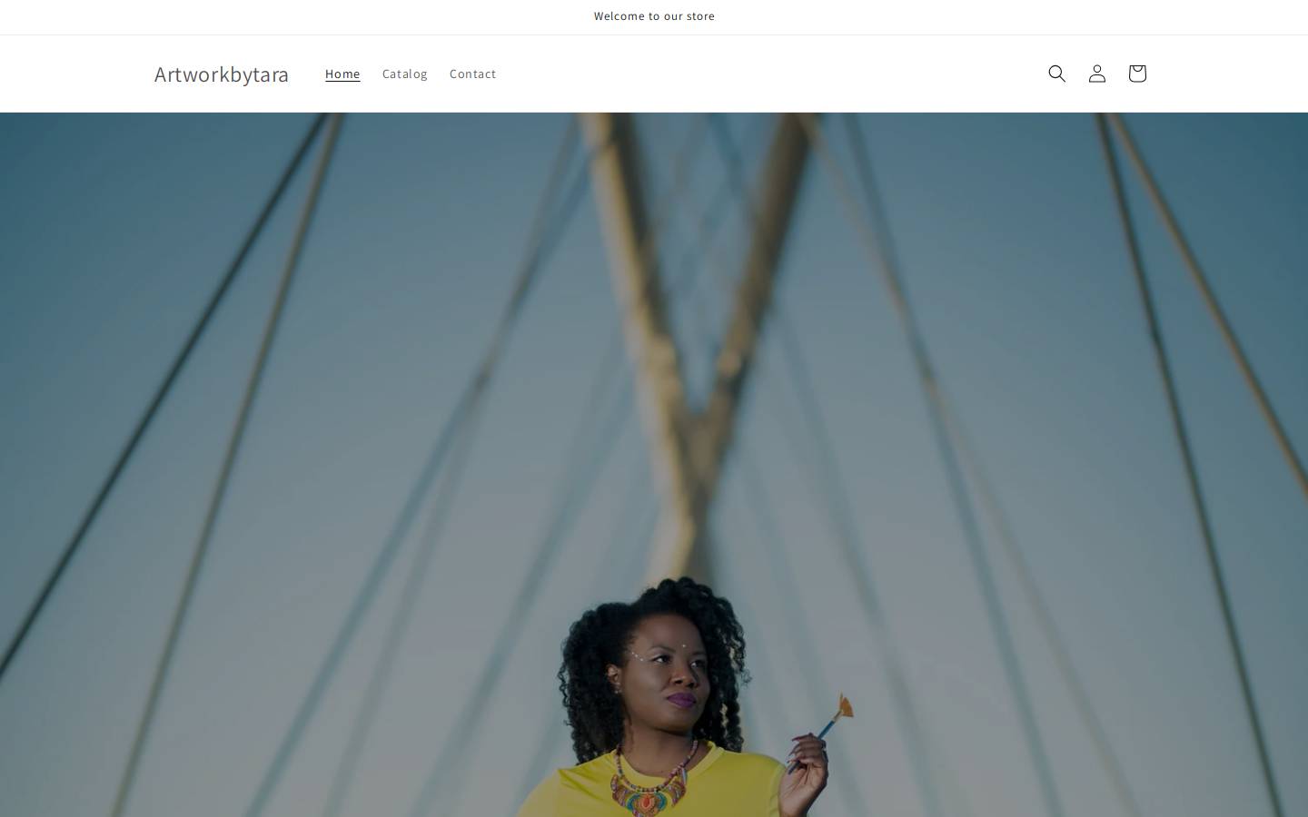 artworkbytara.com homepage screenshot