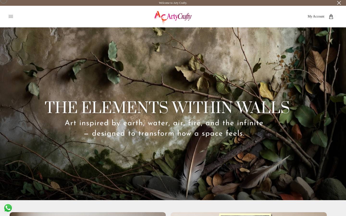 artycrafty.net homepage screenshot