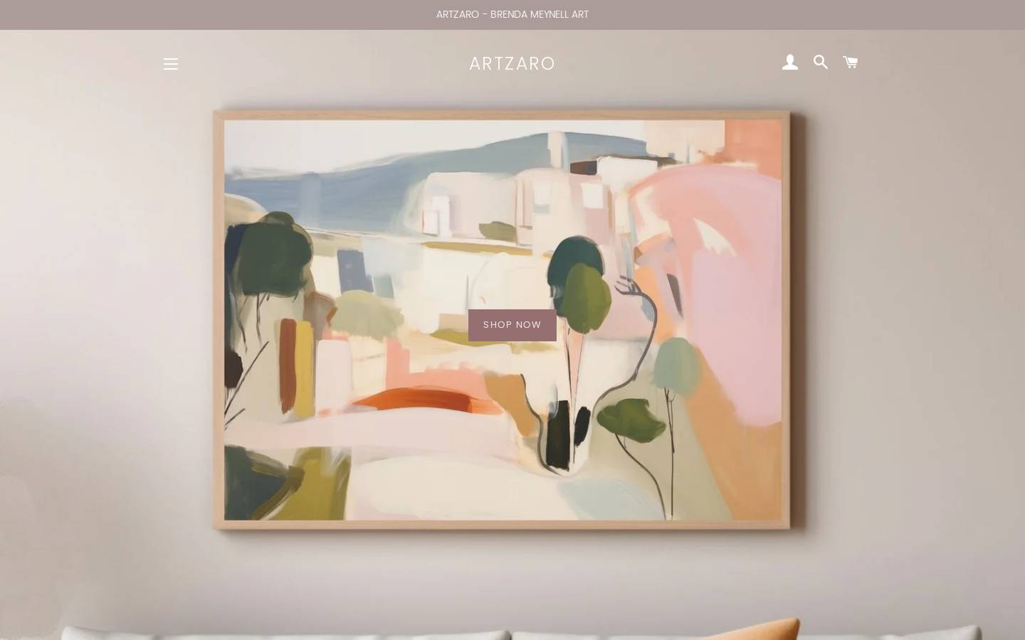 artzaro.com homepage screenshot