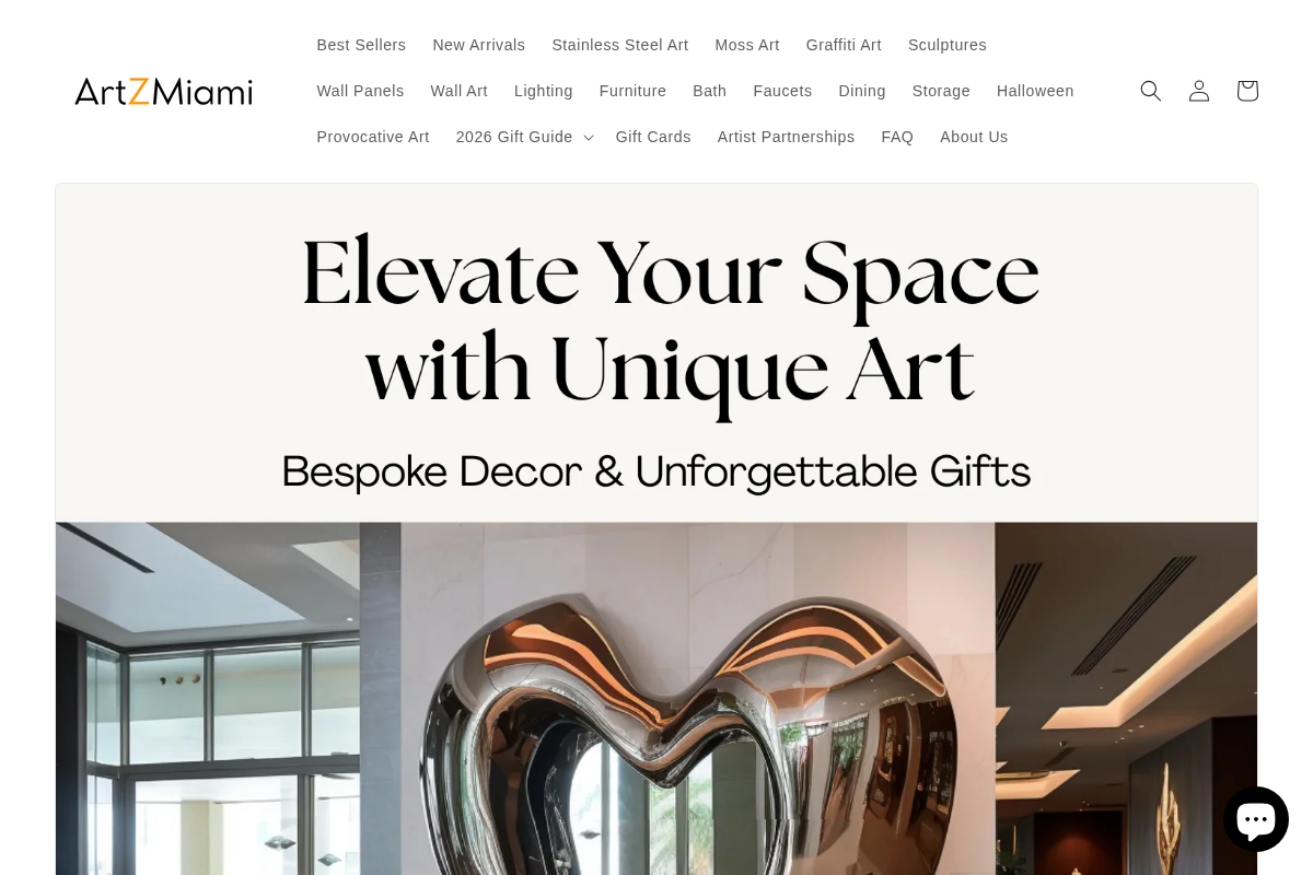 ArtZMiami homepage screenshot