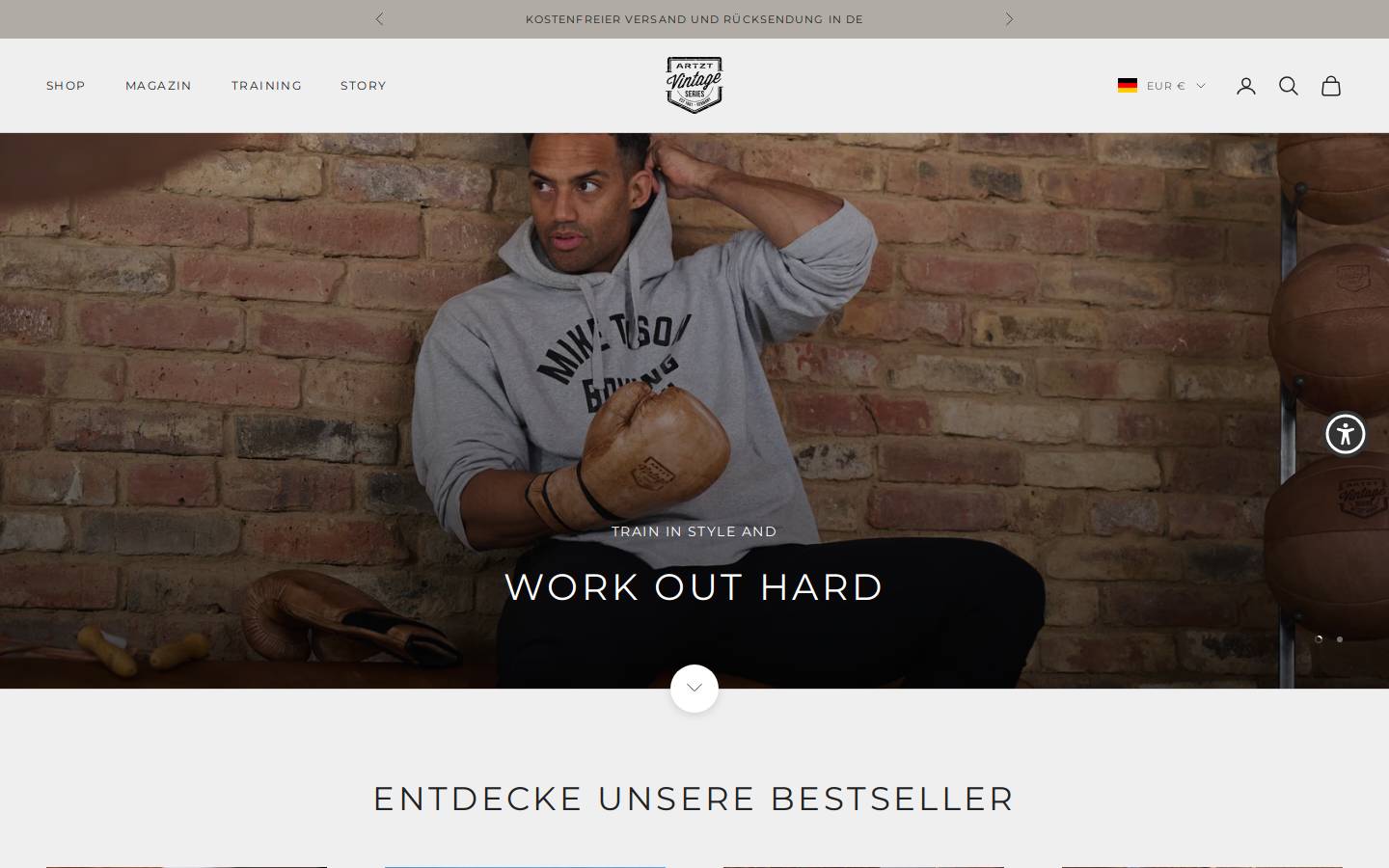 artzt-vintage.de homepage screenshot