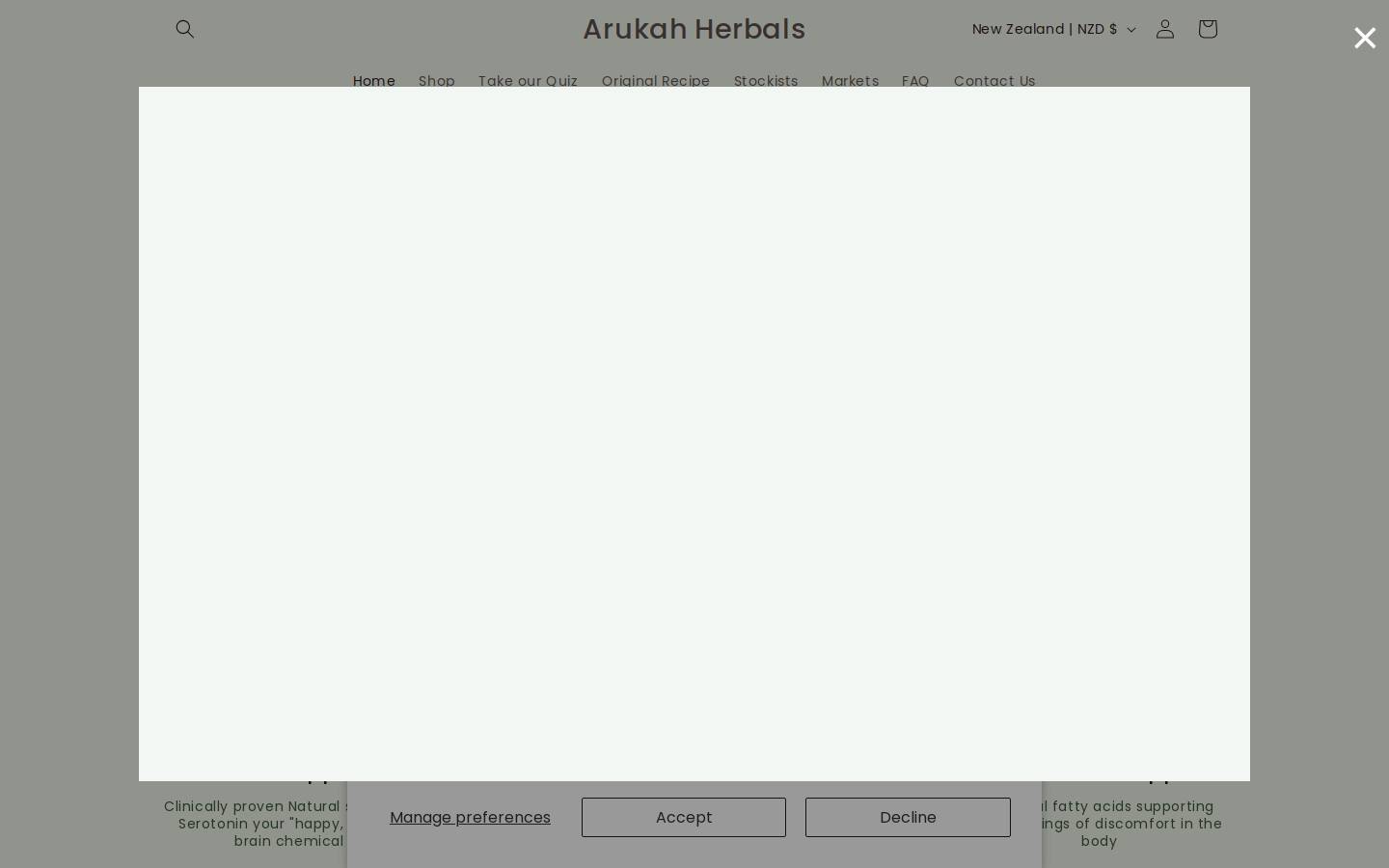 arukahherbals.com homepage screenshot