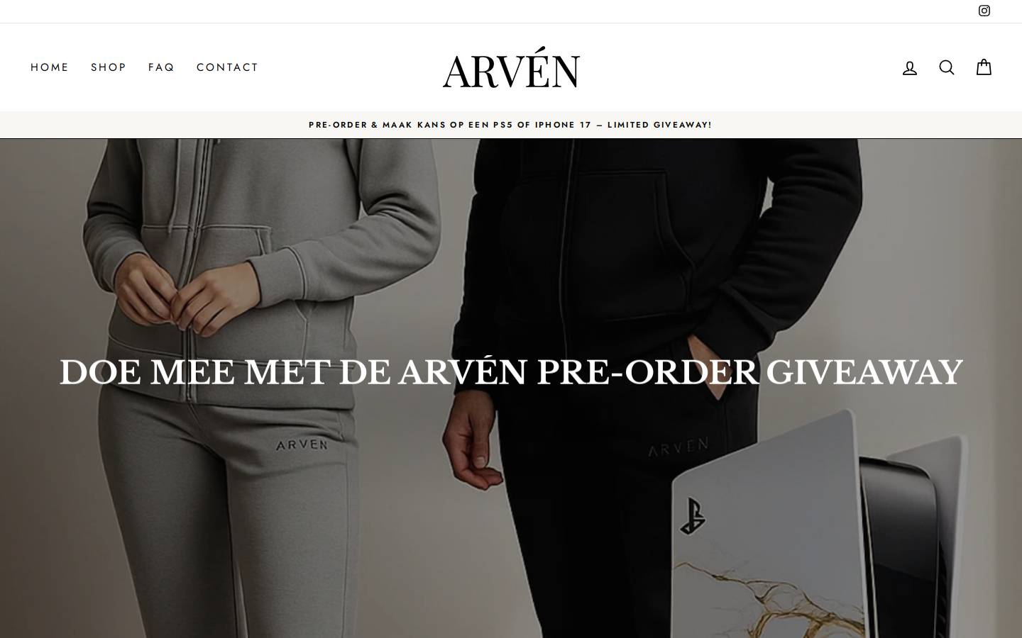 arvenofficials.com homepage screenshot