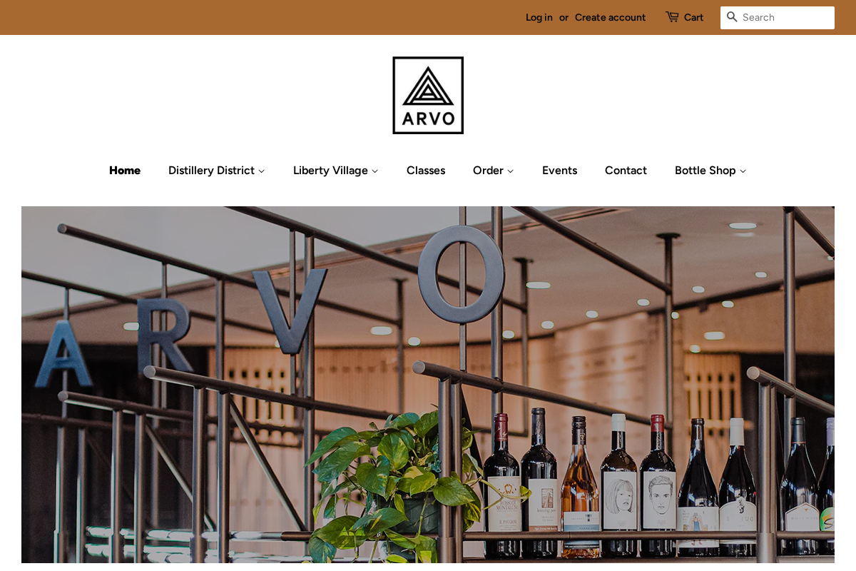 Arvo Coffee homepage screenshot