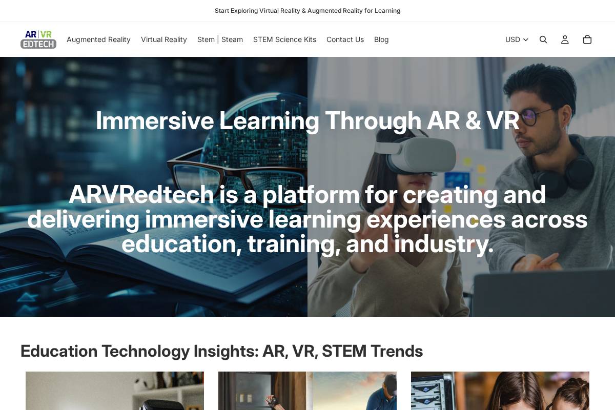 arvredtech.com homepage screenshot