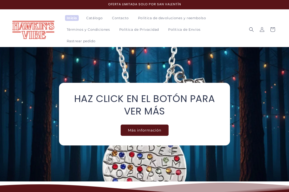 Hawkins Vibe homepage screenshot