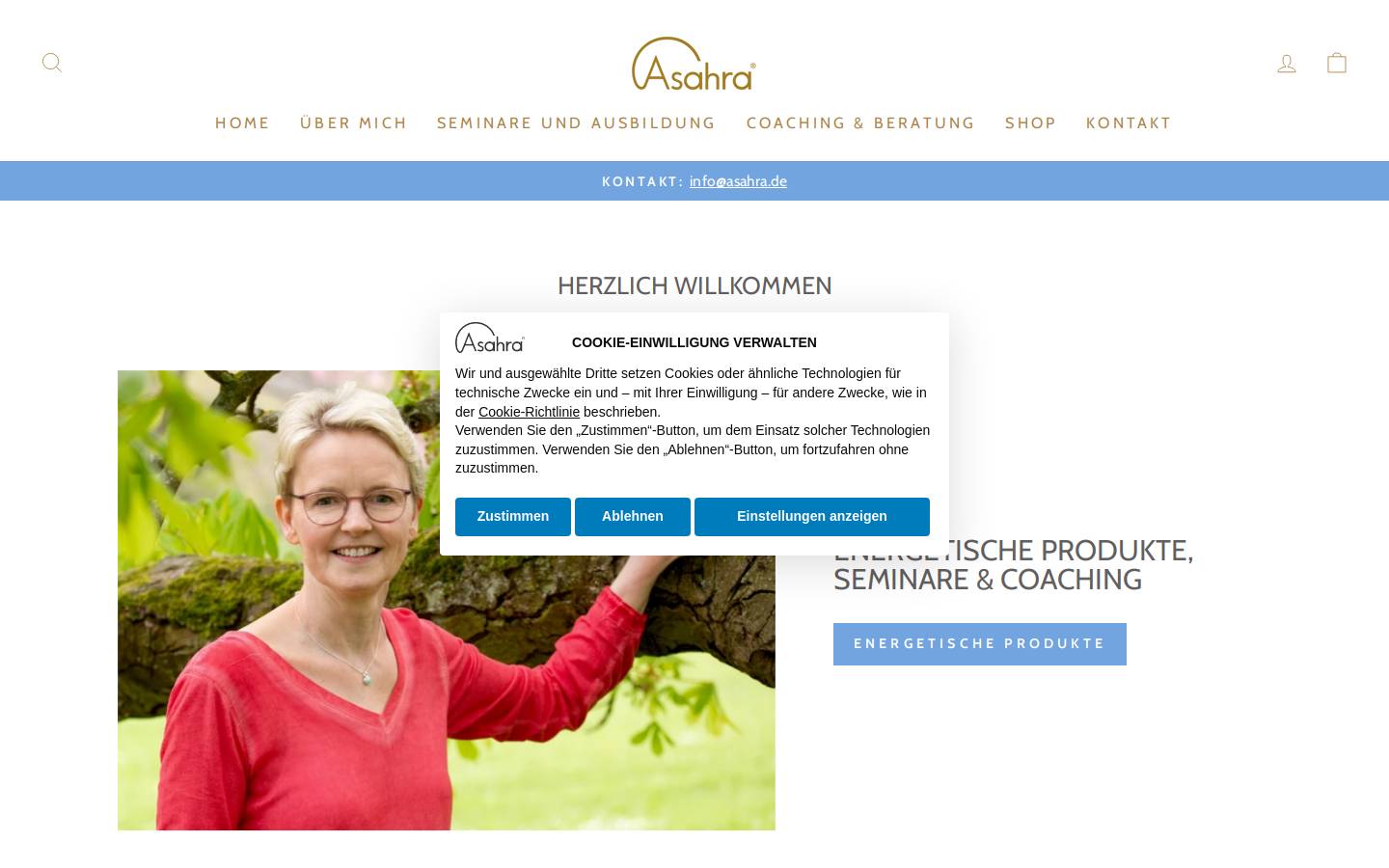 asahra.de homepage screenshot