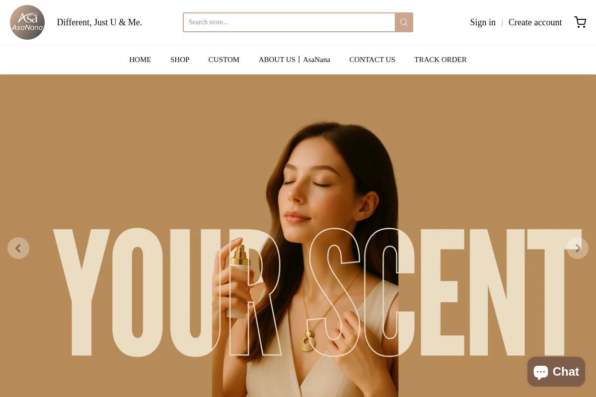 asanana.com homepage screenshot