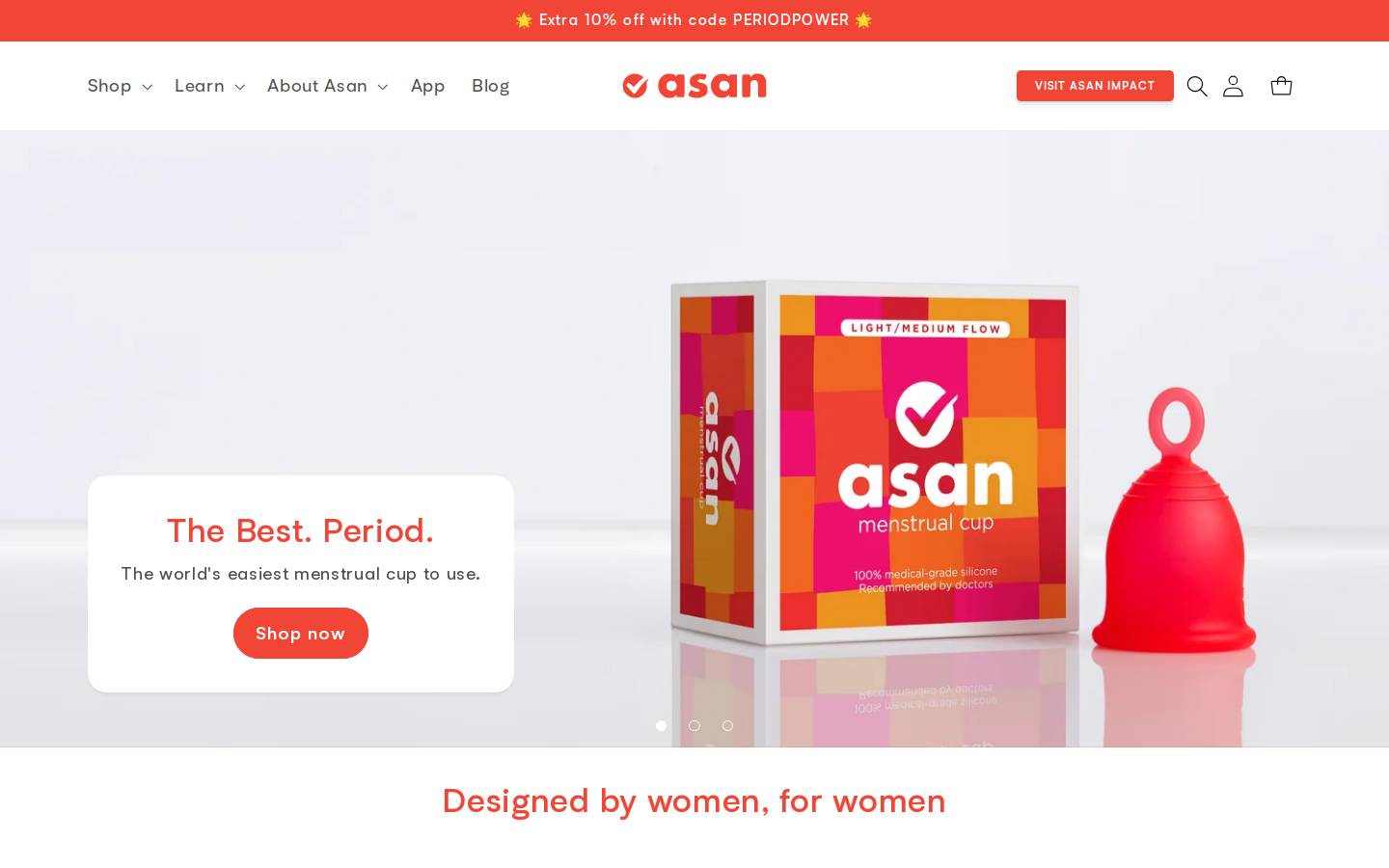 Asan homepage screenshot