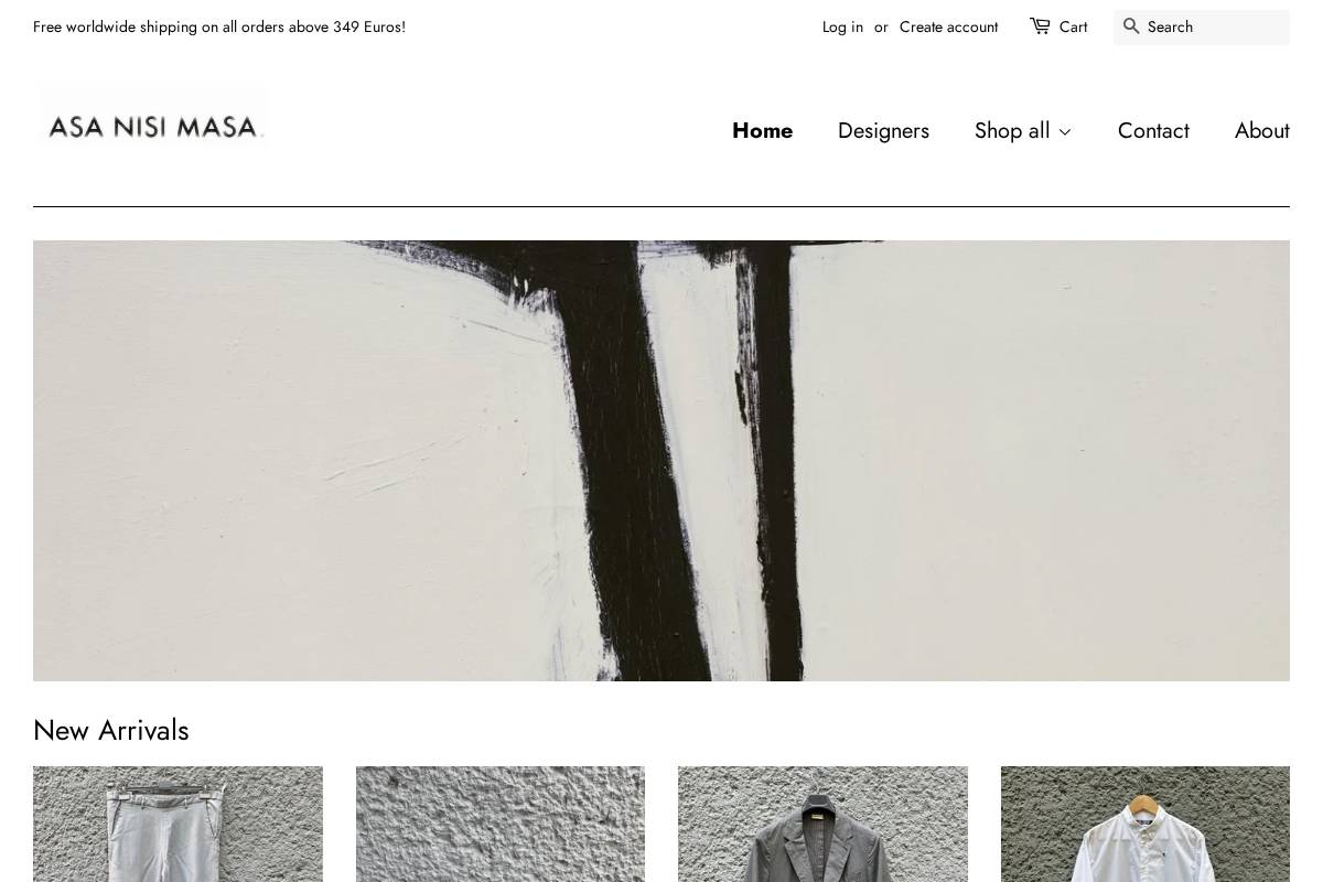 asanisimasa.store homepage screenshot
