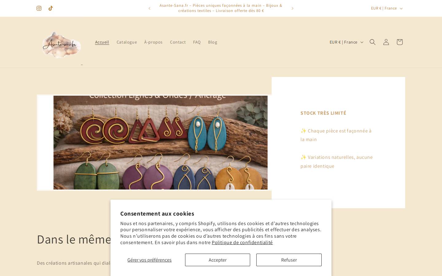 asante-sana.fr homepage screenshot
