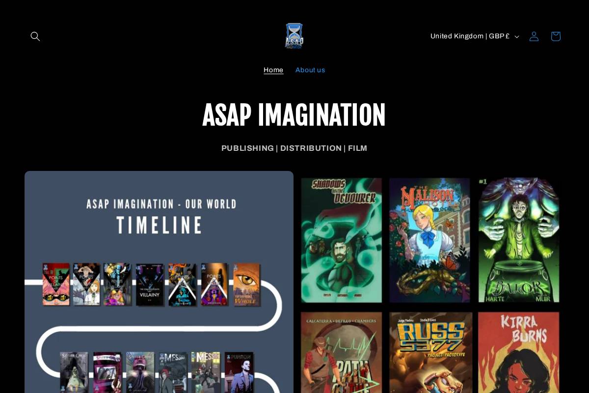 asapimagination.com homepage screenshot