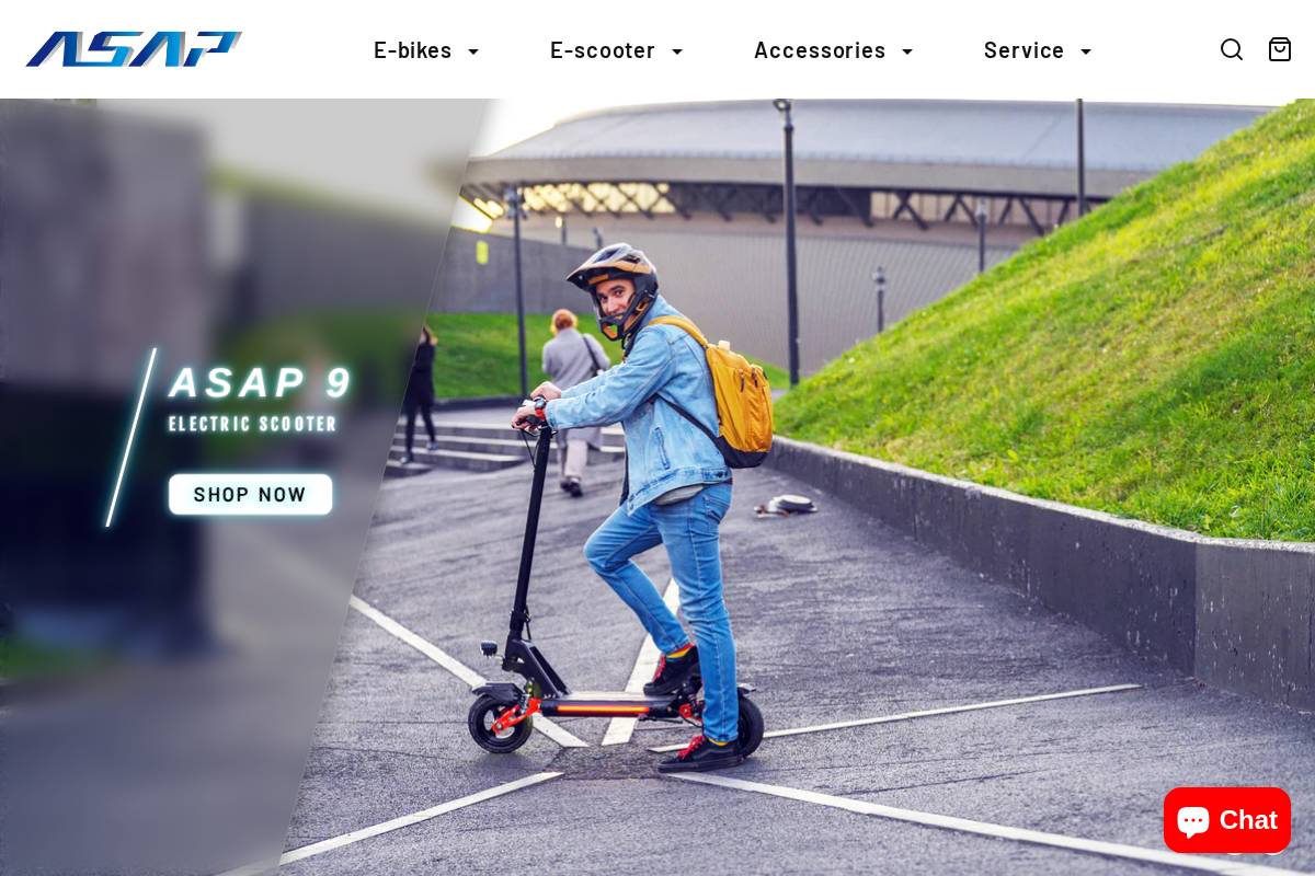 Asaprider homepage screenshot