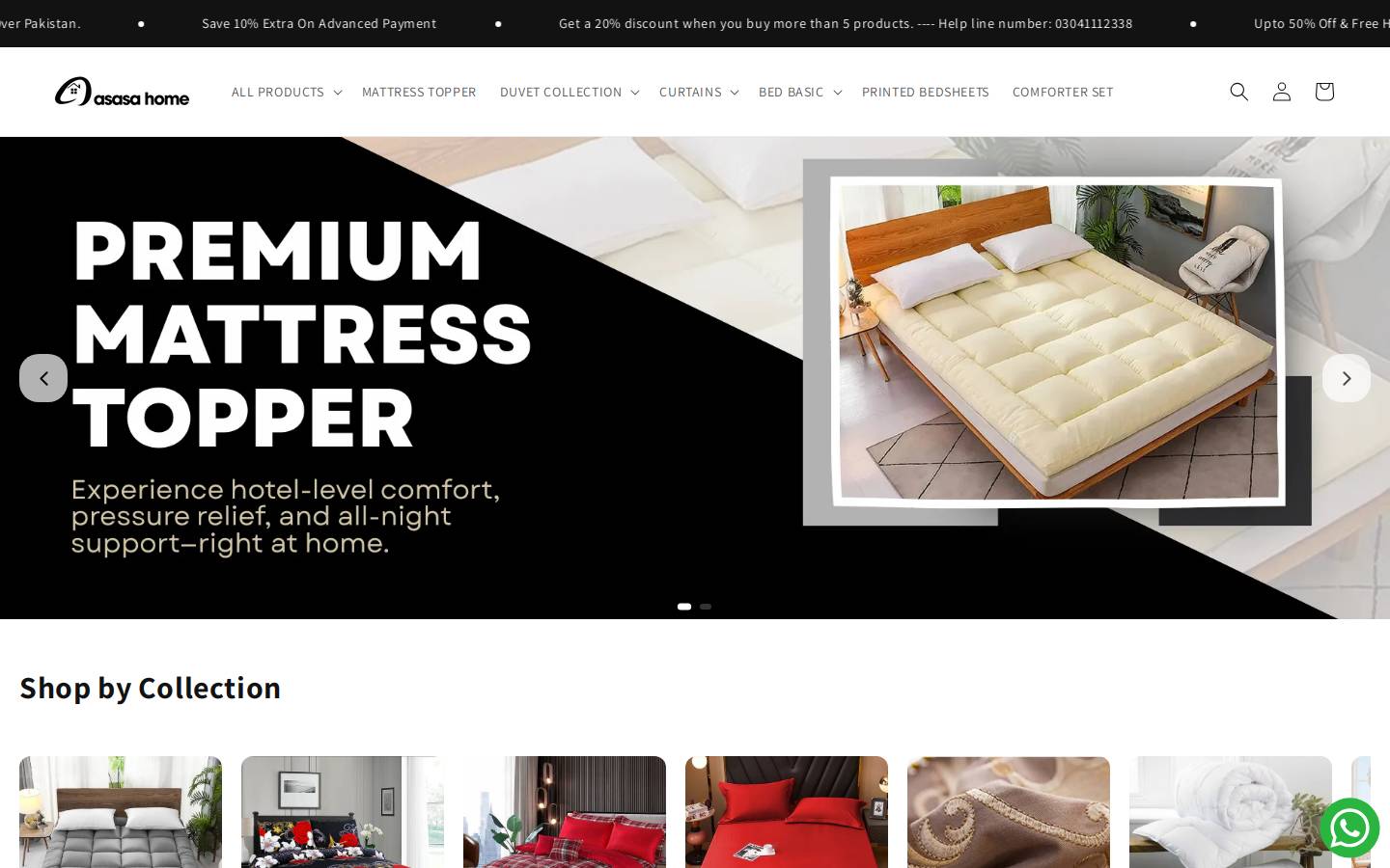 asasahome.com homepage screenshot