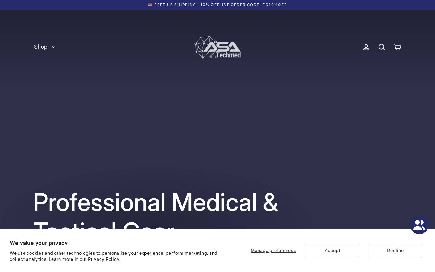 asatechmed.us homepage screenshot