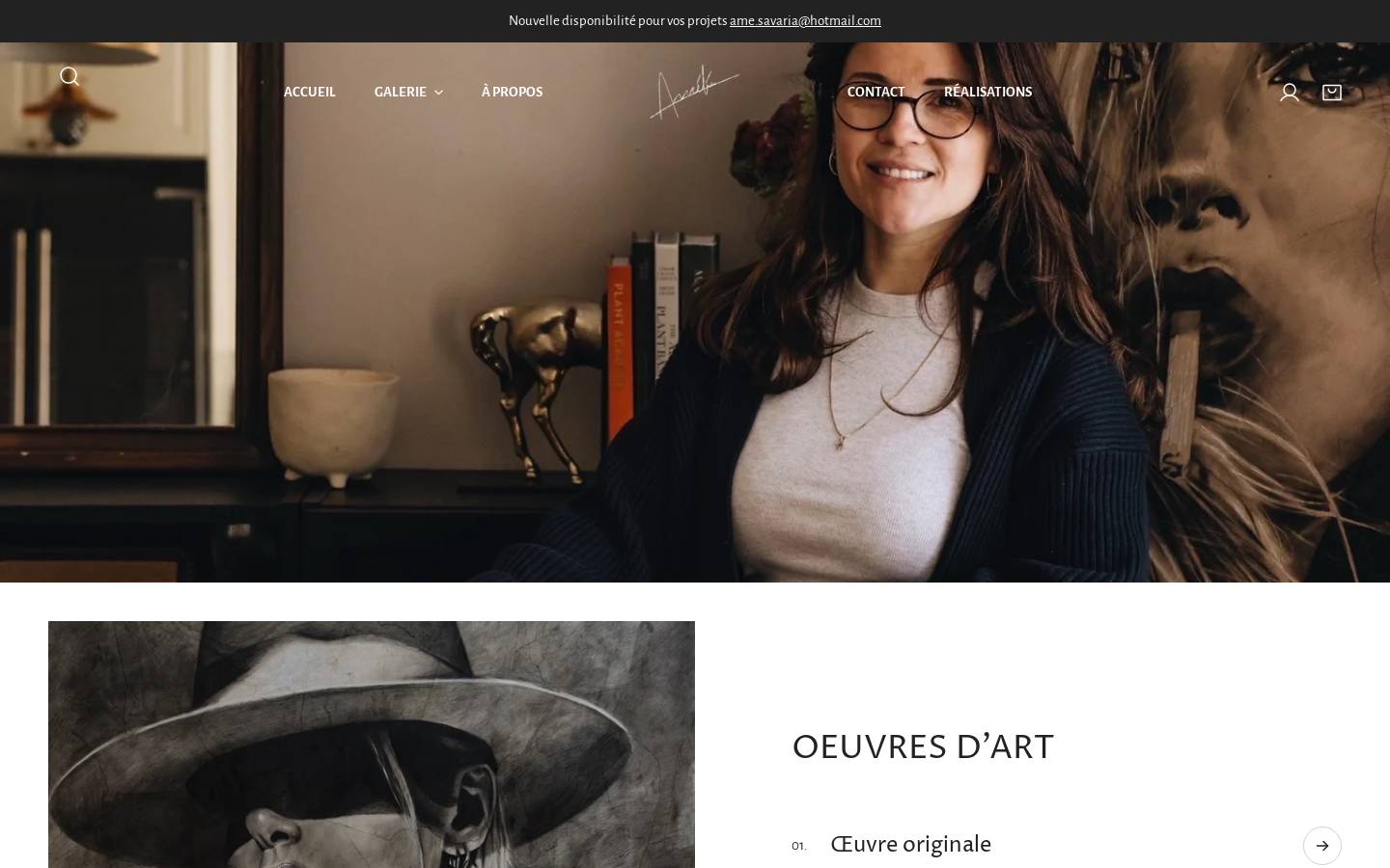 asavariaartiste.com homepage screenshot