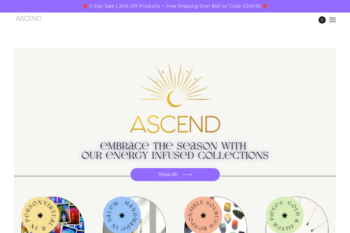 ASCEND homepage screenshot