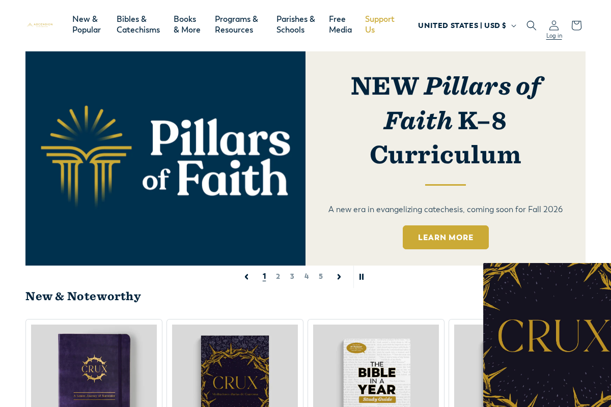 Ascension homepage screenshot