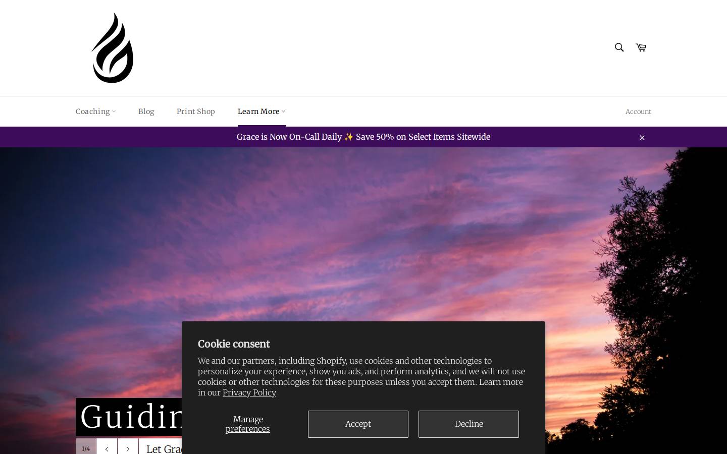 ascensionspiritualcoaching.com homepage screenshot