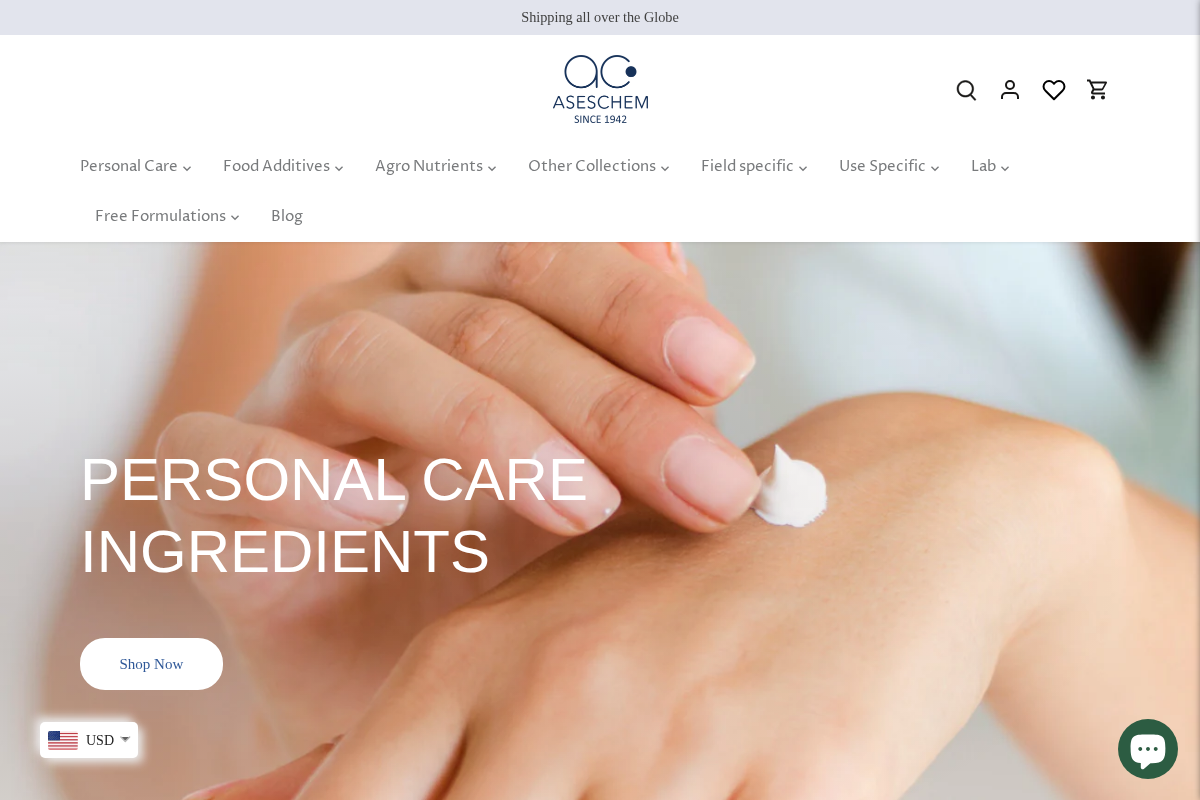 aseschem homepage screenshot