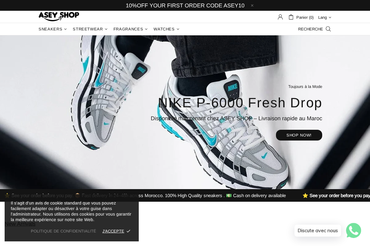 ASEY | Shop homepage screenshot