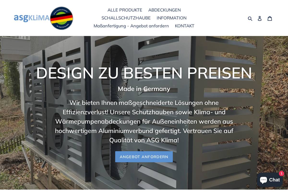 asg-klima.de homepage screenshot