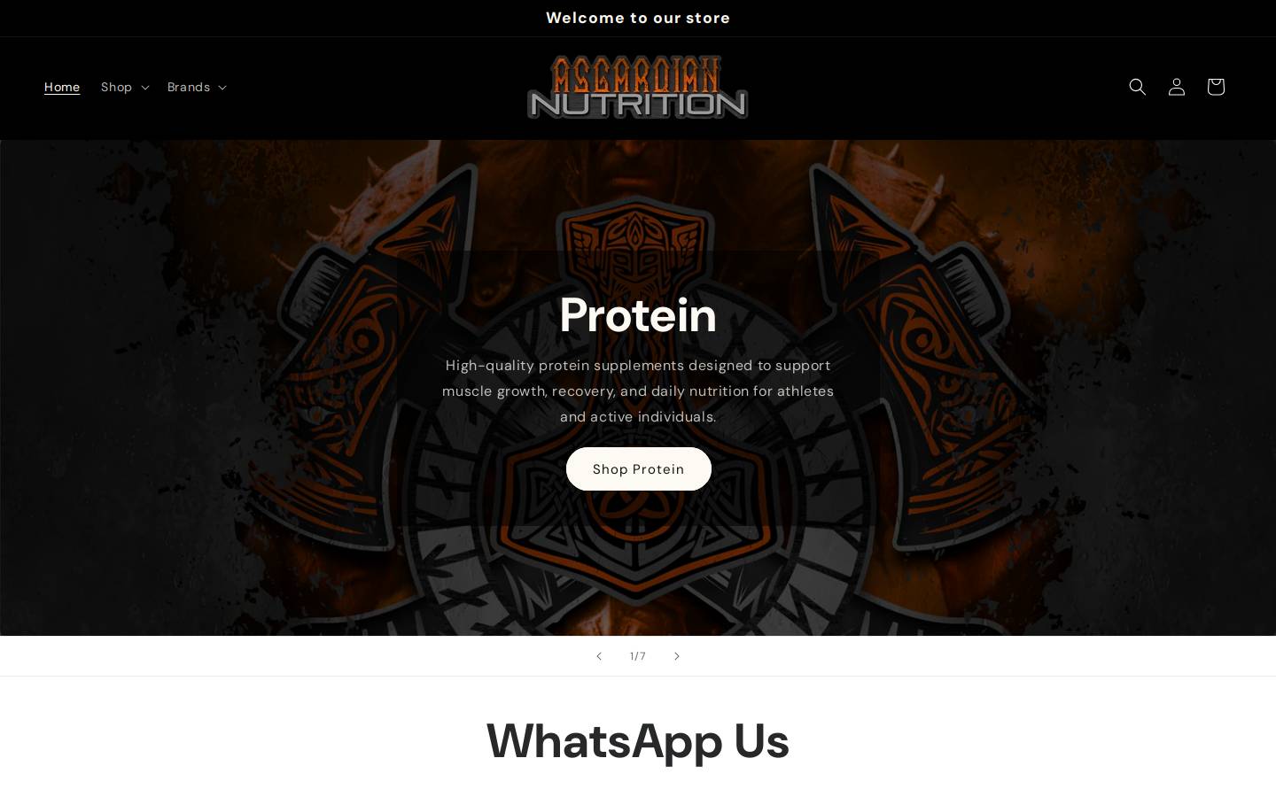 asgarduinnutrition.com homepage screenshot