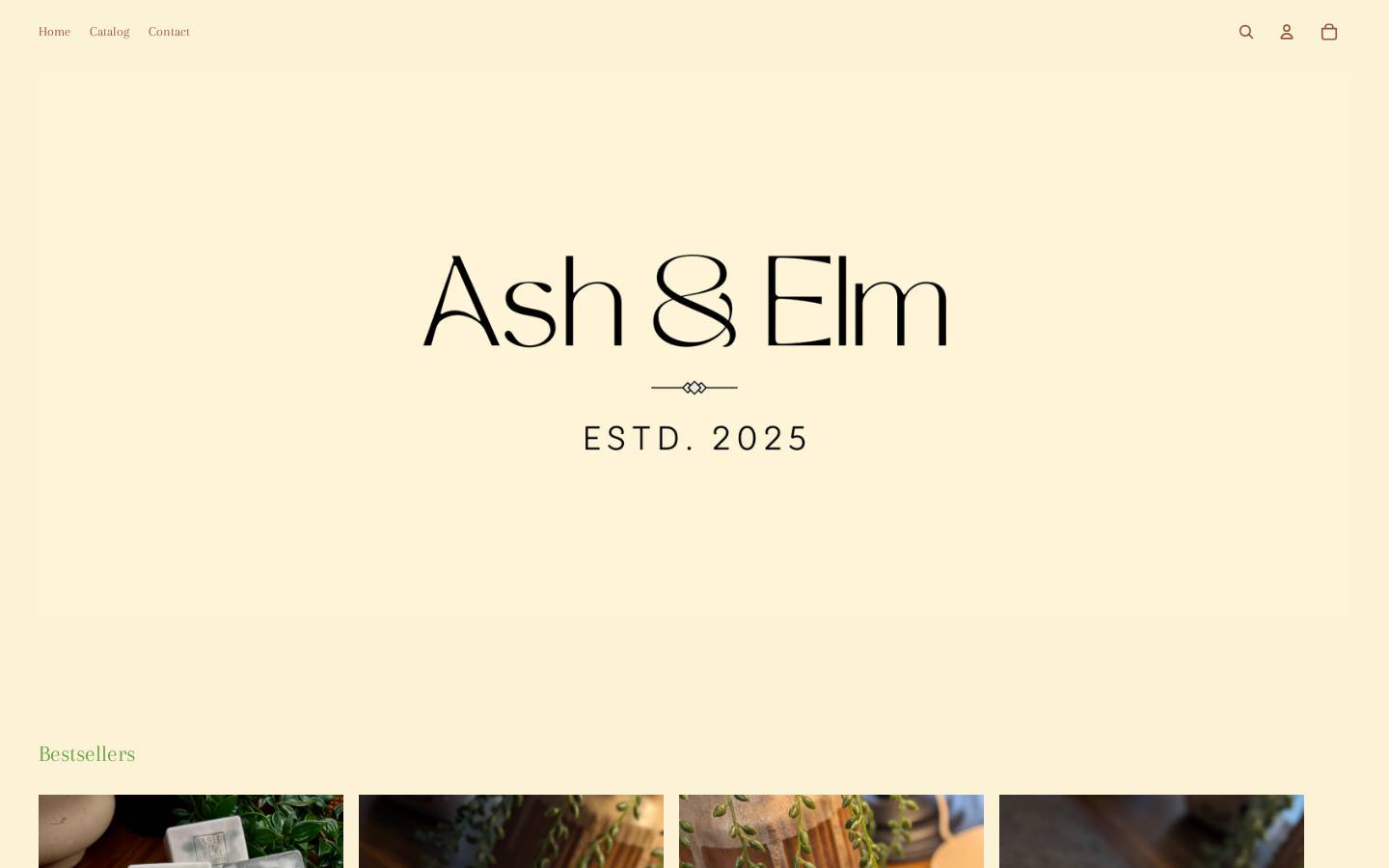 ashandelm.ca homepage screenshot