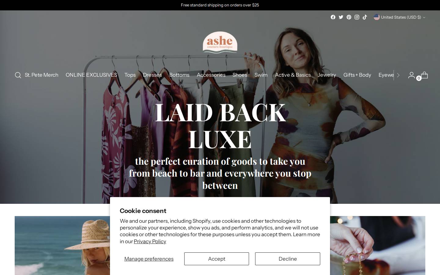 ashecouture.com homepage screenshot