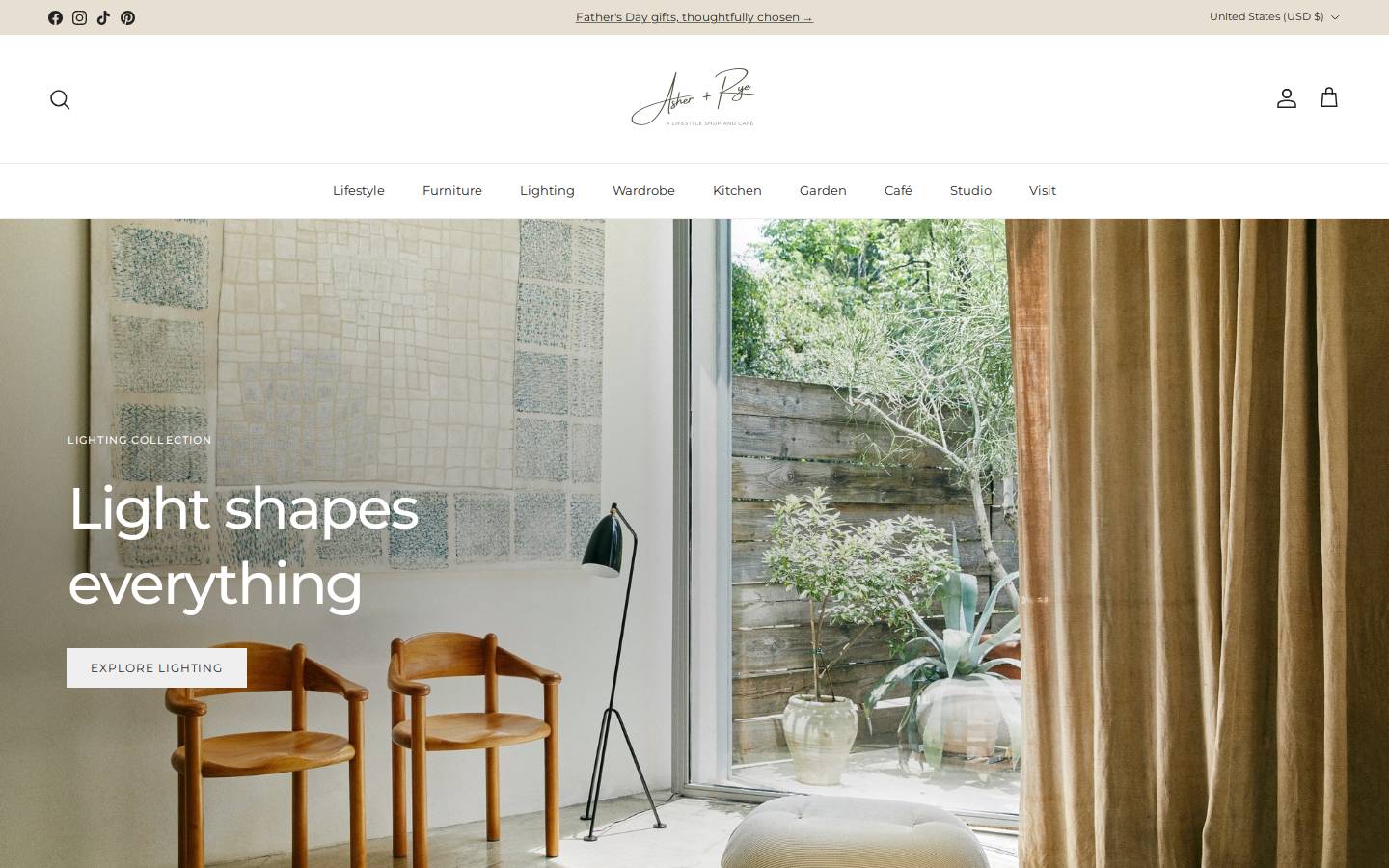 asherandrye.com homepage screenshot