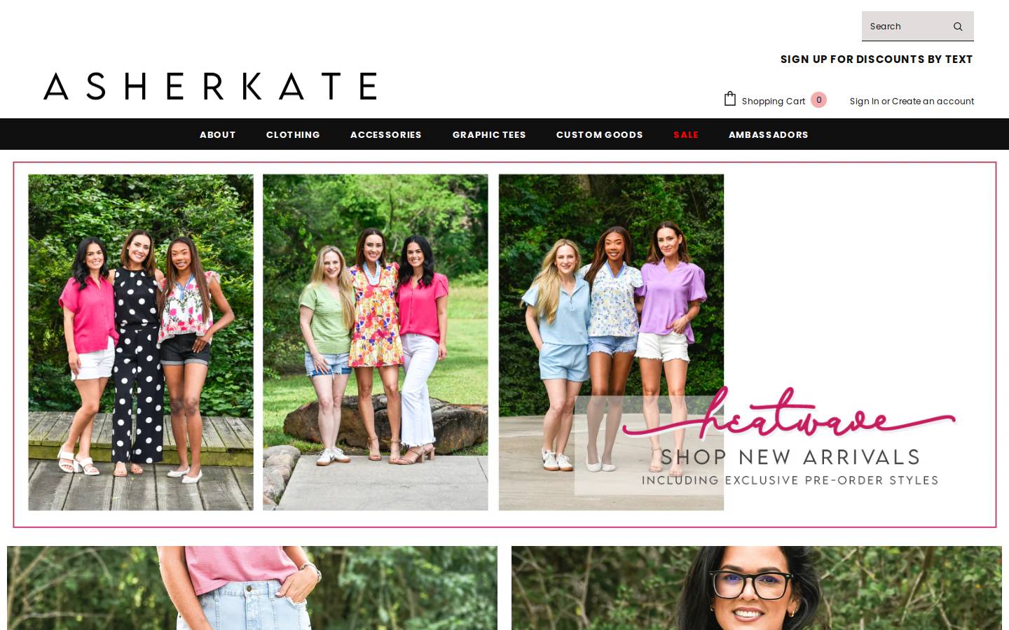 asherkate.com homepage screenshot