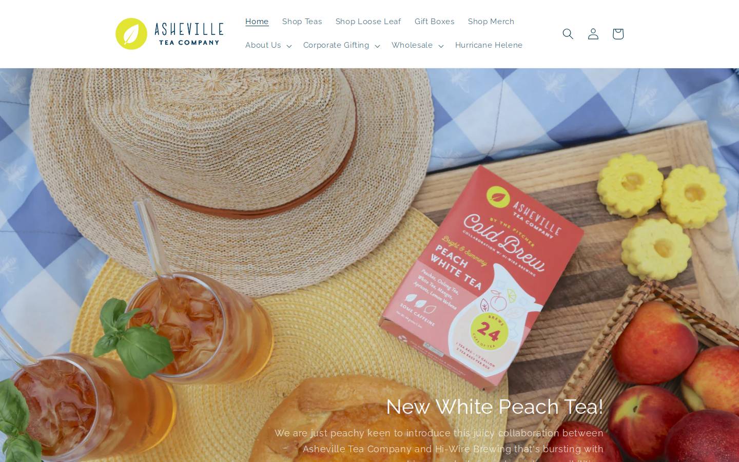 ashevilleteacompany.com homepage screenshot