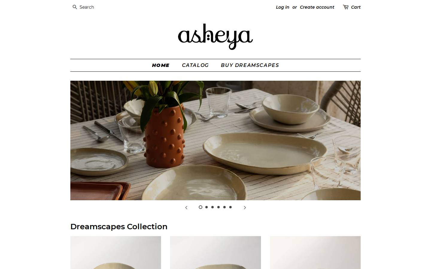 asheya.shop homepage screenshot