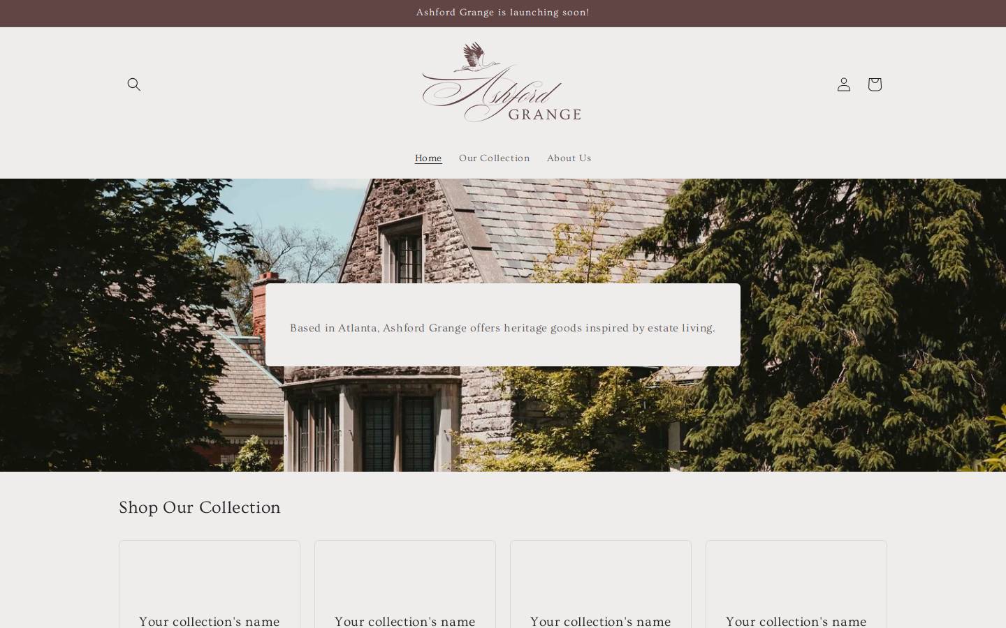 ashfordgrange.com homepage screenshot
