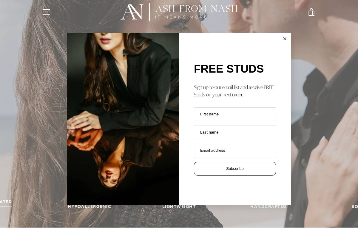 ashfromnash.com homepage screenshot