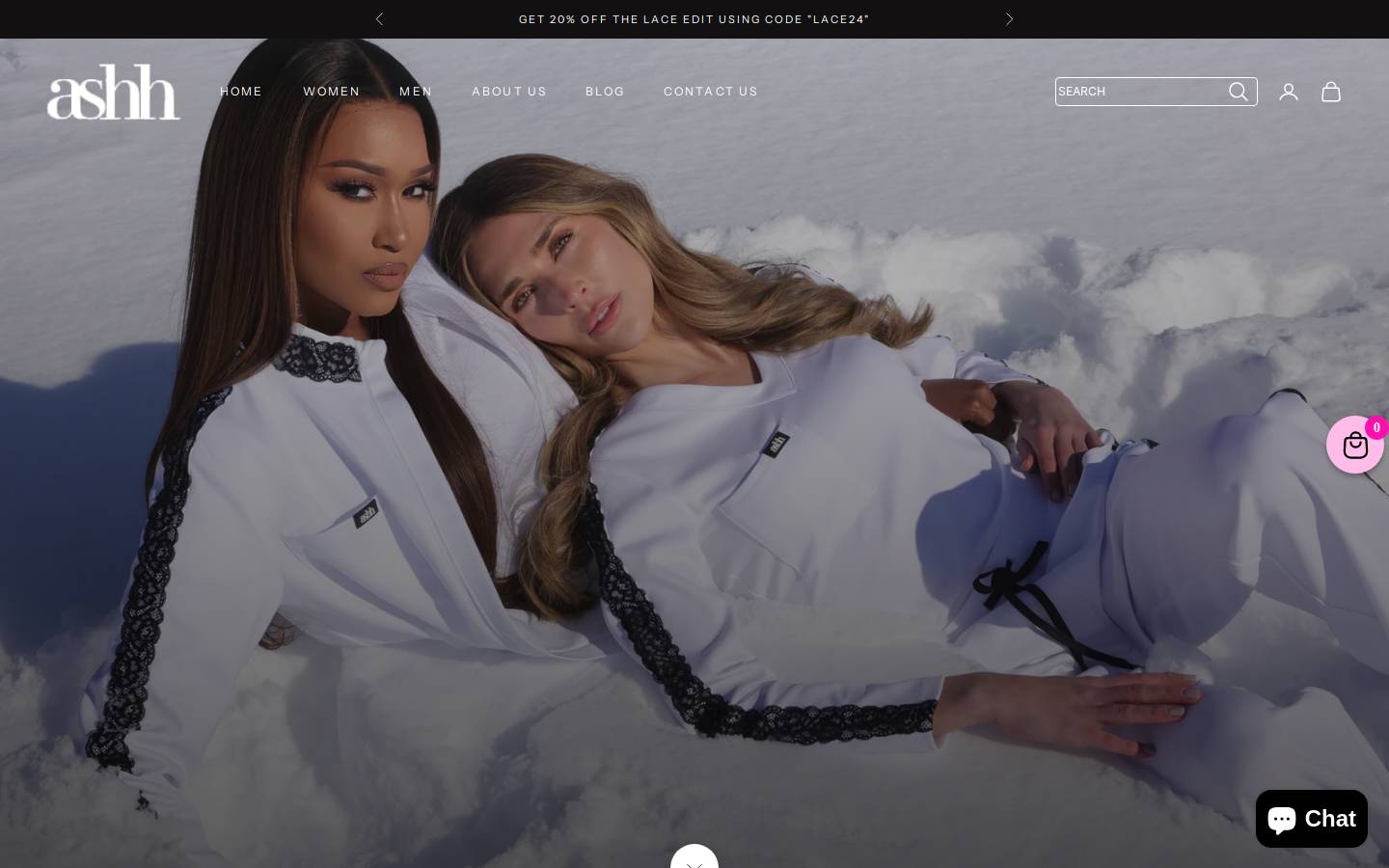 ashhscrubs.com homepage screenshot