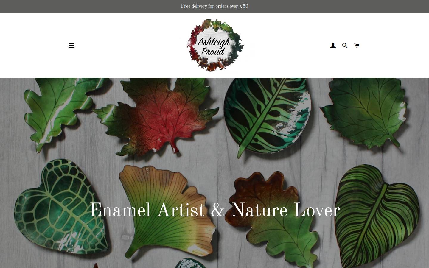 ashleighproud.com homepage screenshot