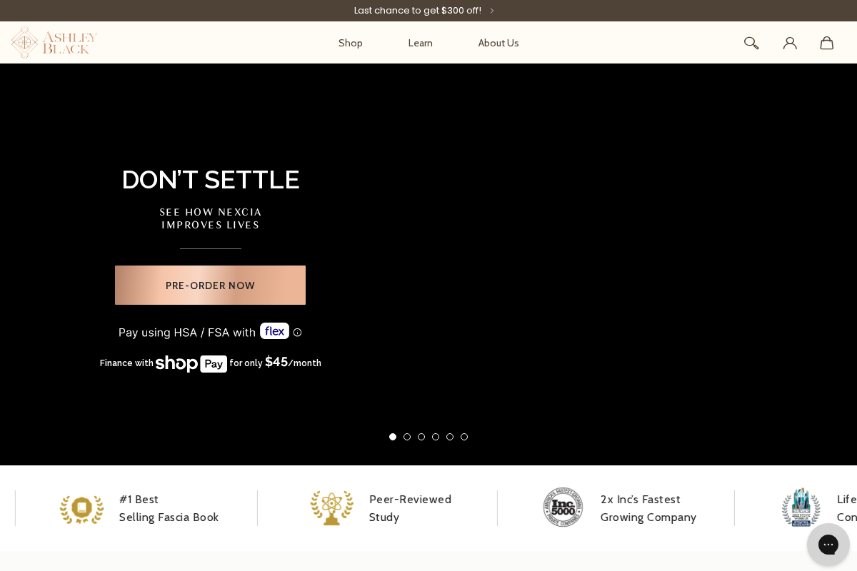 Ashley Black Guru homepage screenshot