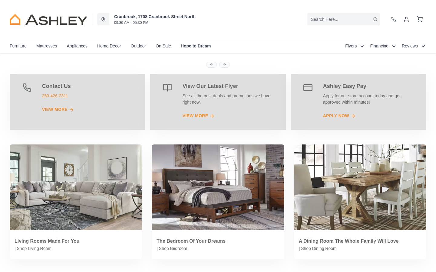 ashleycbk.ca homepage screenshot