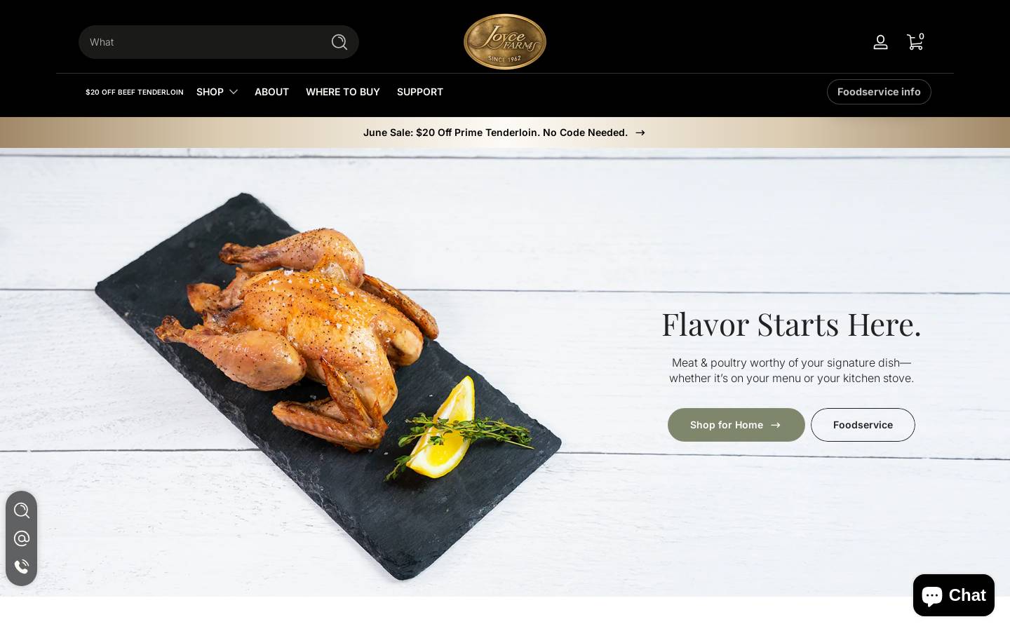 ashleyfarms.com homepage screenshot