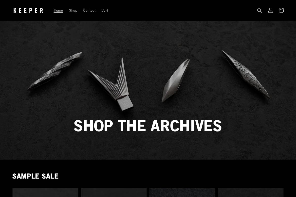 ashleykeeper.com homepage screenshot