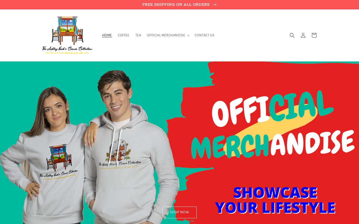ashleynookandcornercollection.com homepage screenshot