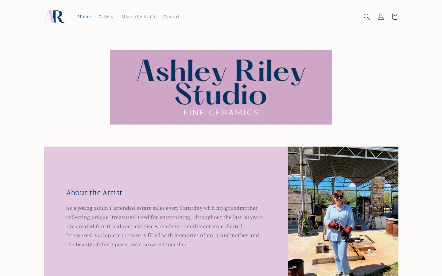 ashleyrileystudio.com homepage screenshot