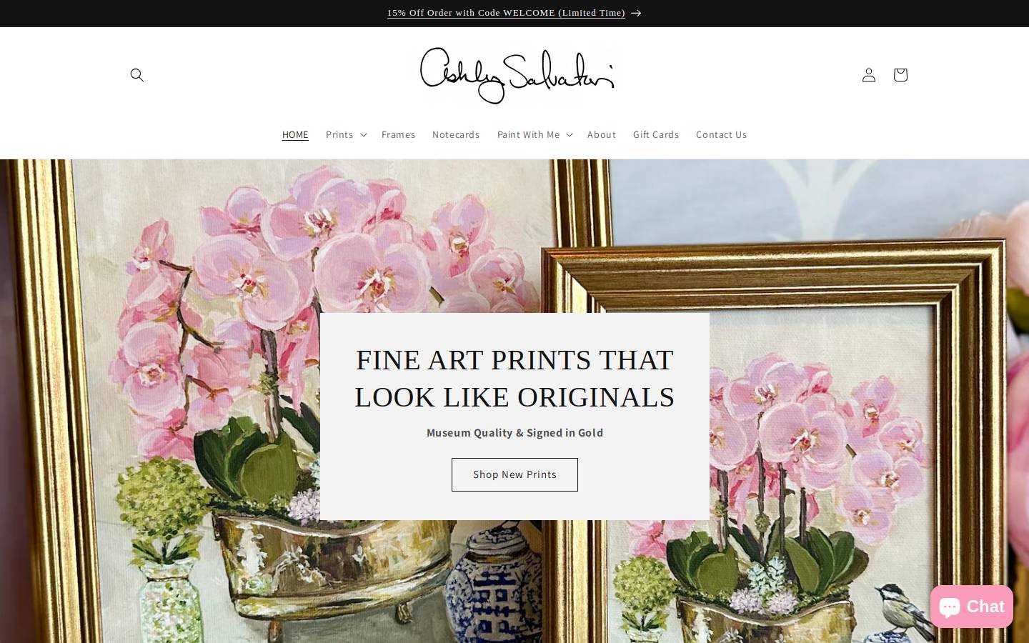 ashleysalvatori.com homepage screenshot