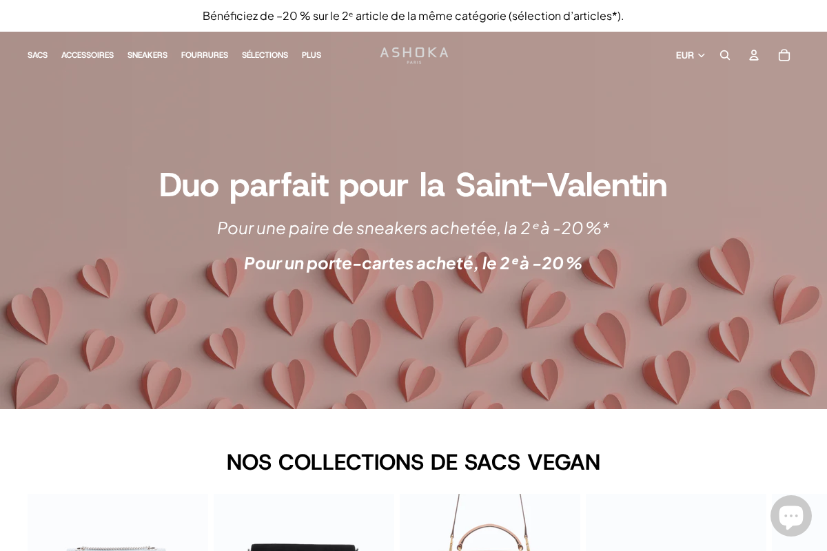 ashokaparis.com homepage screenshot