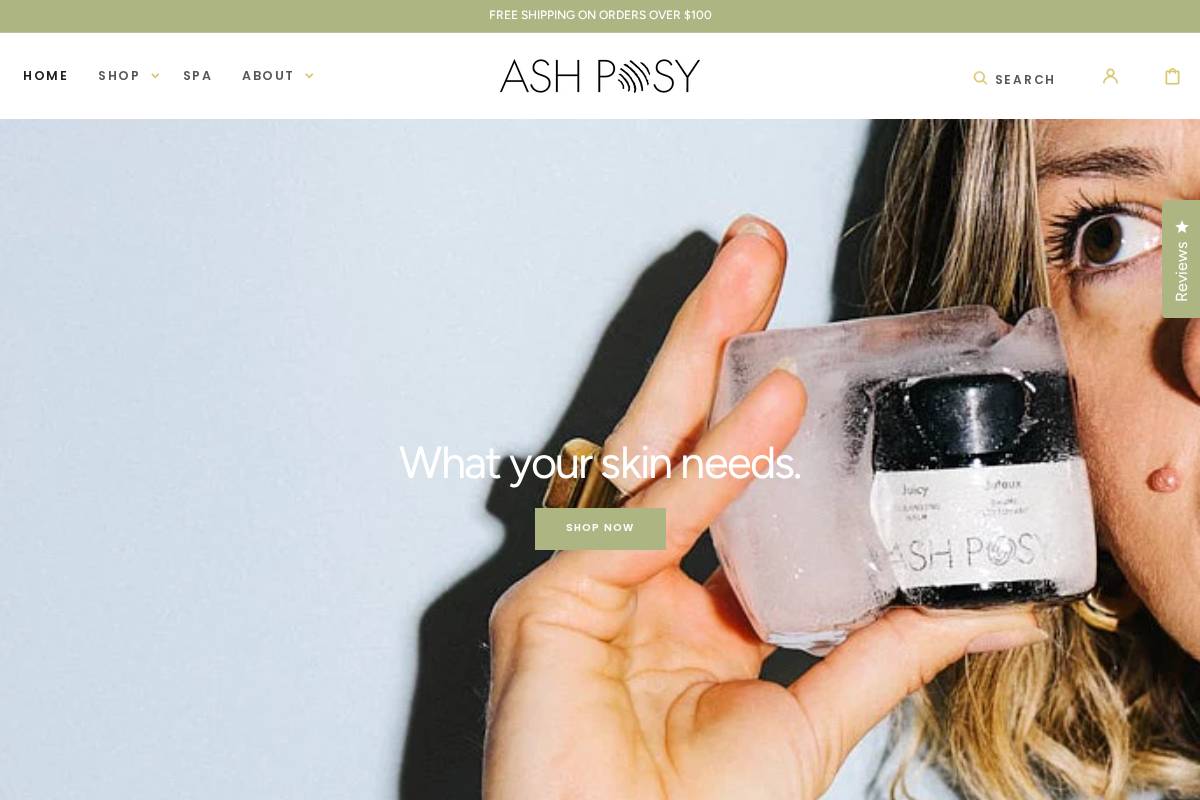 ashposy.ca homepage screenshot