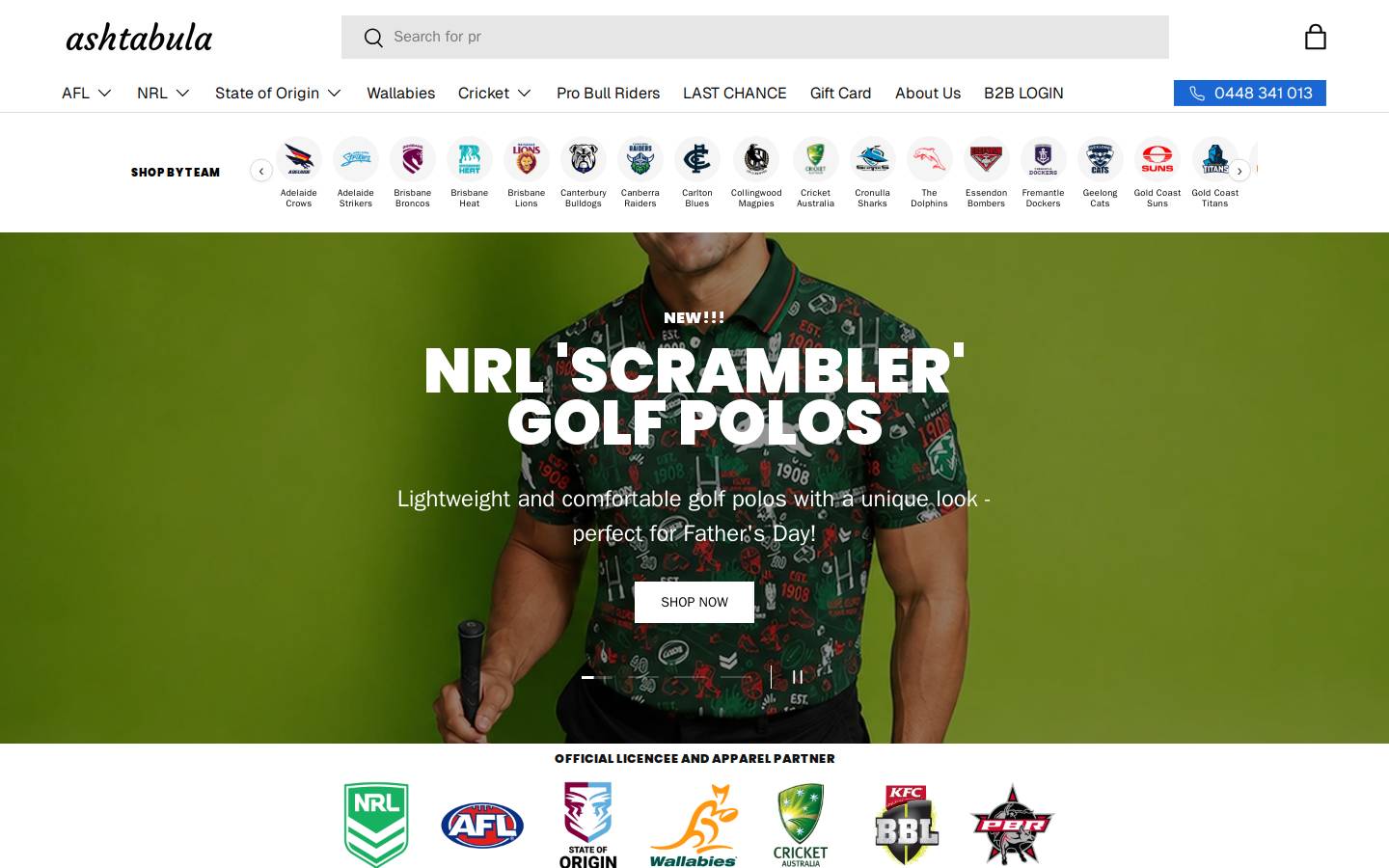 ashtabula.com.au homepage screenshot